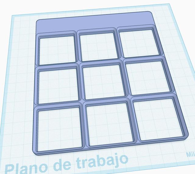 Gridfinity Baseplate Ikea Alex Prusa Mini 3D model thumbnail