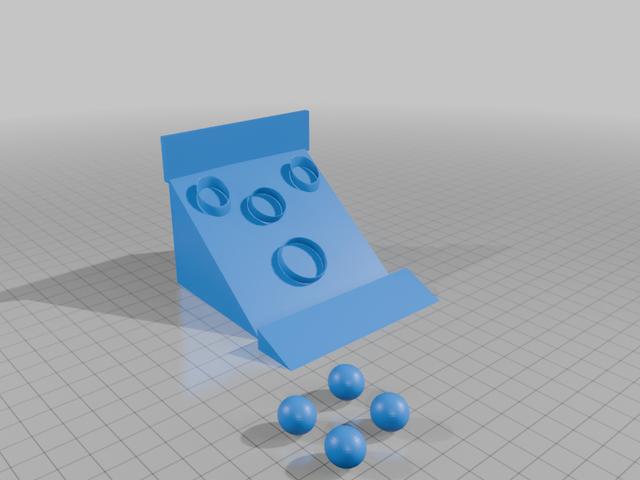 desktop ski ball 3D model thumbnail