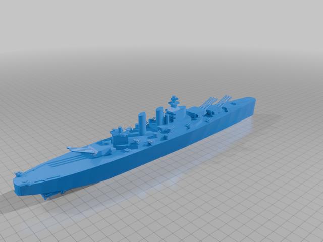 USS North Carolina (BB-55) 3D model thumbnail
