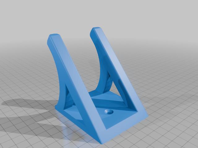 Ukelele and Mandolin Wall Mount Hanger 3D model thumbnail