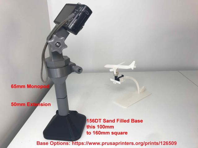 Monopod Base Remix for the Mini Tripod for DSLR and Digital cameras 3D model thumbnail