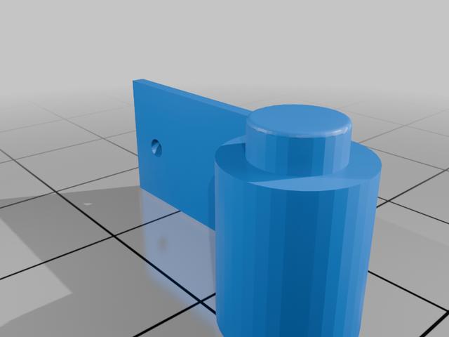 Lego compatible right Car door 3821 3D model thumbnail