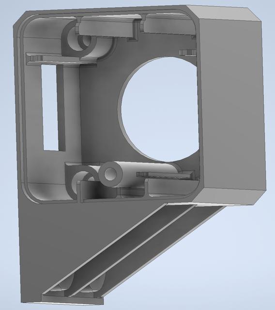 V2 Style Motor Mount for 20x20 extrusion  3D model thumbnail