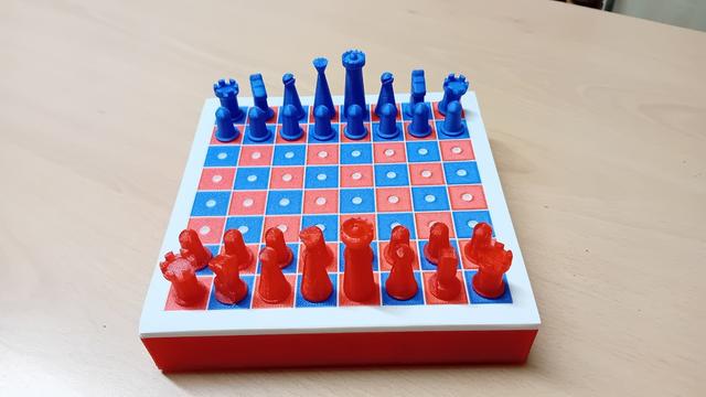 Travel Chess and Draughts 3D model thumbnail