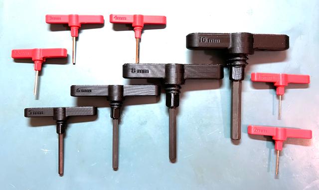 UFS-094 More T-Handle Hex Allen Key Wrench 3D model thumbnail
