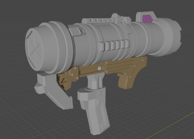 Anti Mech Toob for 28mm Games 3D model thumbnail