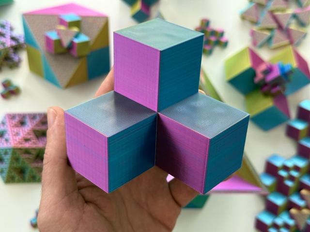 The Cubic Cluster: New Block for Endless Design Blocks 3D model thumbnail