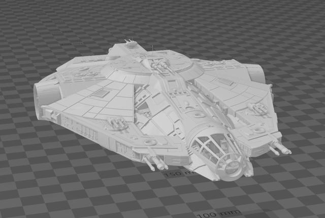 Star Wars YT-2000 re-mix/re-imagine 3D model thumbnail