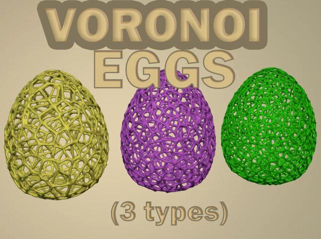 Voronoi Egg 3D model thumbnail