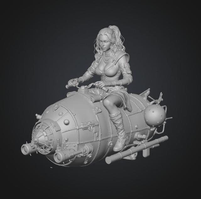 Brass Leviathan 3D model thumbnail