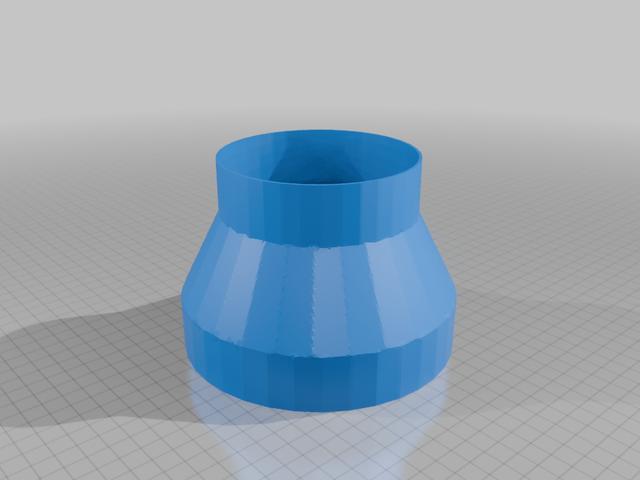 6 inch extractor fan adapter 3D model thumbnail