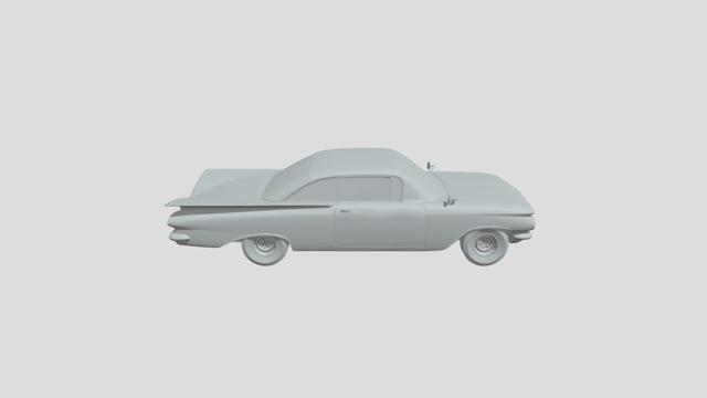 Chevrolet Biscayne Coupe 1959 for 3D-printing 3D model thumbnail
