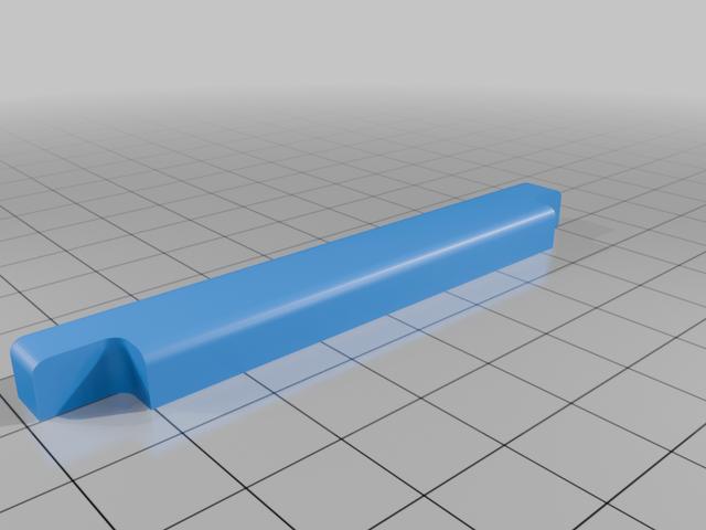 Thumbrest for Steinberger XL Bass 3D model thumbnail