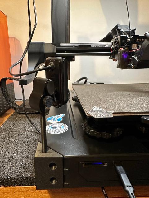 Camera mount for Ender 3 S1 Pro front corners 3D model thumbnail