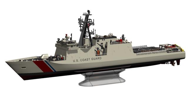 US Coast Guard Legend Class Cutter single piece preview 3D model thumbnail
