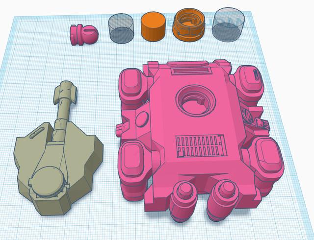 Swivel Turret 3D model thumbnail