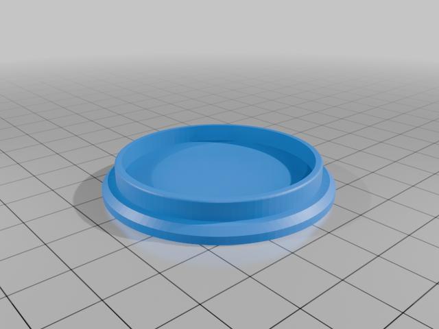 Bathroom bottle cap lid 3D model thumbnail