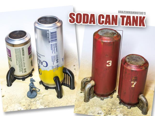 Soda Can Tank 3D model thumbnail