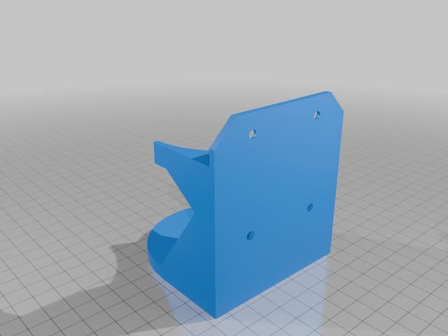 Mountable cup holder with 4 screw holes (Reinforced) 3D model thumbnail