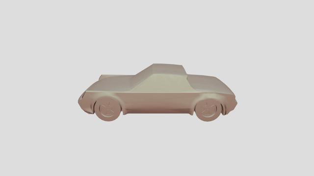 Porsche 914-6 Scale1-55 lowpoly for 3D-printing 3D model thumbnail
