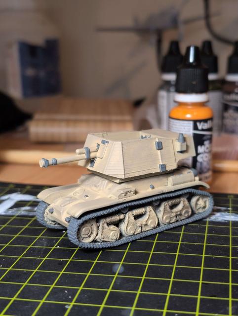 PanzerJager 35(r) Porkmann Turret remix for Windham Graves Renault R35 3D model thumbnail