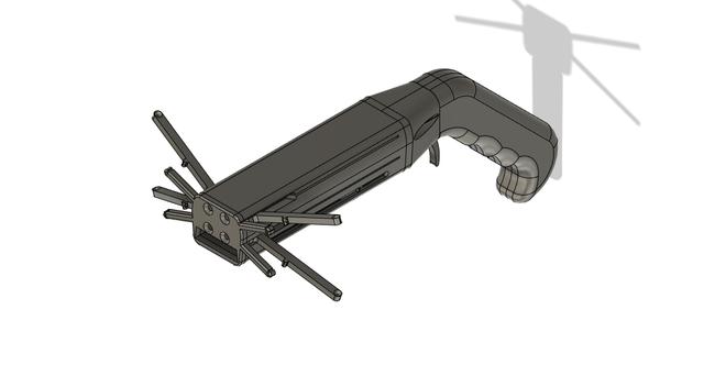 Bottel opening dragon crossbow thing 3D model thumbnail