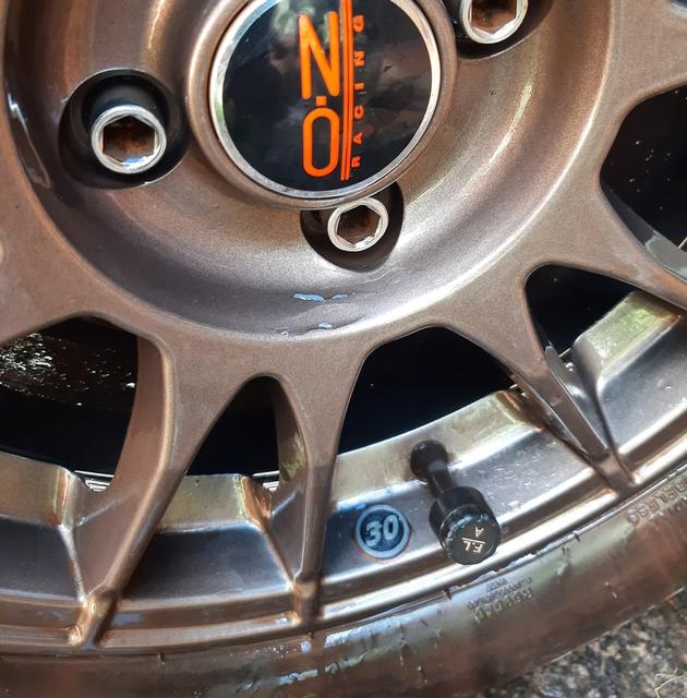 Tire pressure label 3D model thumbnail