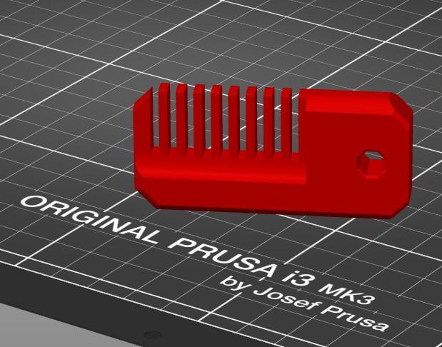 Comb for TikTok Gravity Knife 3D model thumbnail