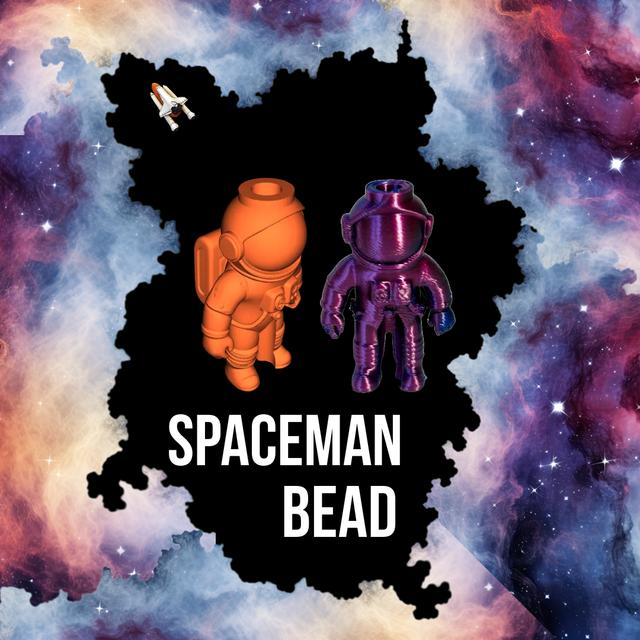 cute astronaut  bead 3D model thumbnail