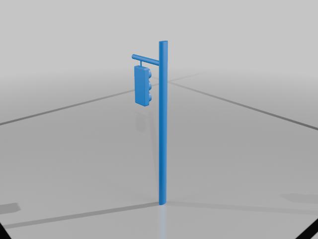 I Dont Know traffic light 3D model thumbnail