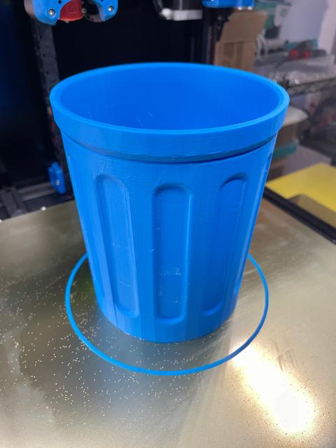 Trash bin - not vase mode (remix) 3D model thumbnail