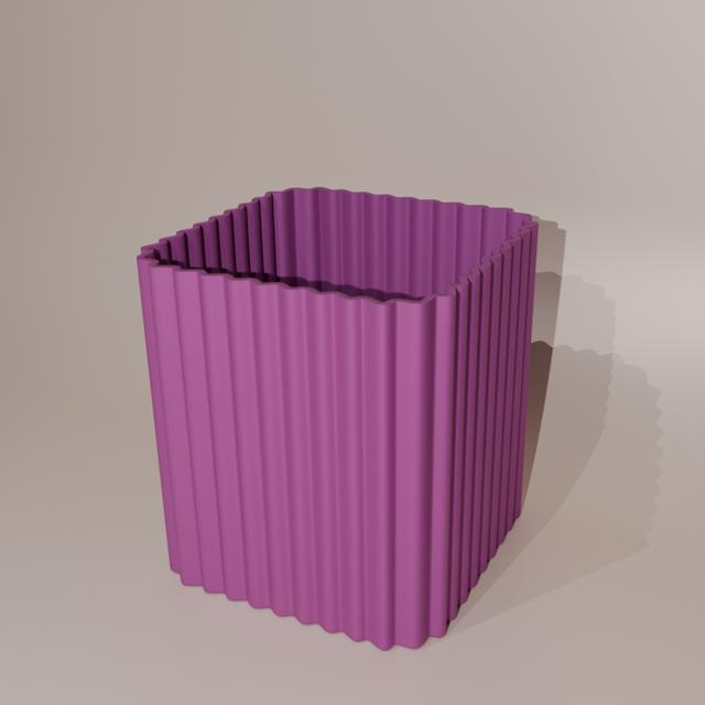 Pencil Holder desk organizer 3D model thumbnail