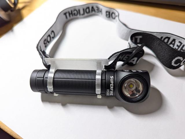 SUPERFIRE HS60 Headlamp mount 3D model thumbnail
