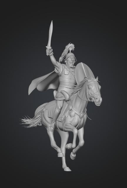 Roman Cavalry Charge 3D model thumbnail