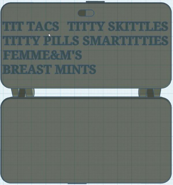 Funny Transfeminine HRT Pill Box 3D model thumbnail