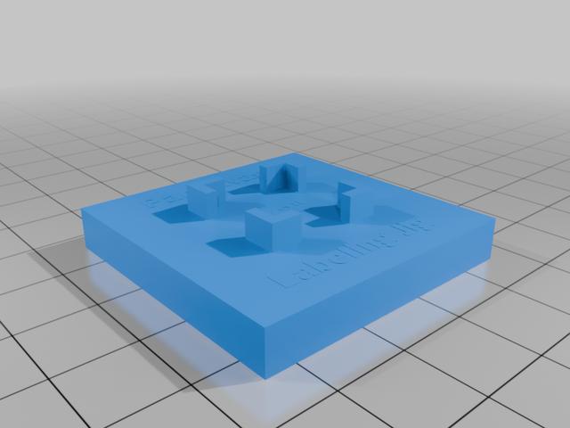 Boardgame Marker Labeling Jigs 3D model thumbnail