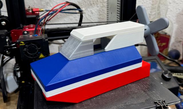 Airboat 3D model thumbnail