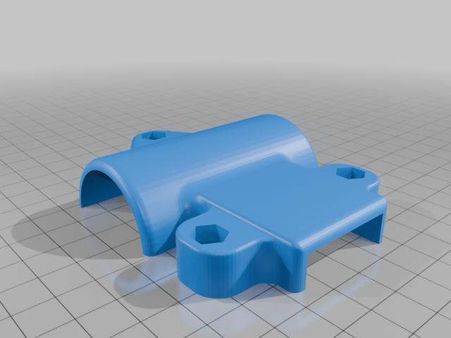 Simmons Drum Rack connector Mount 3D model thumbnail