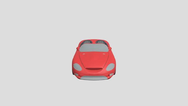 Ford Mustang MK3 Concept lowpoly for 3D-printing 3D model thumbnail