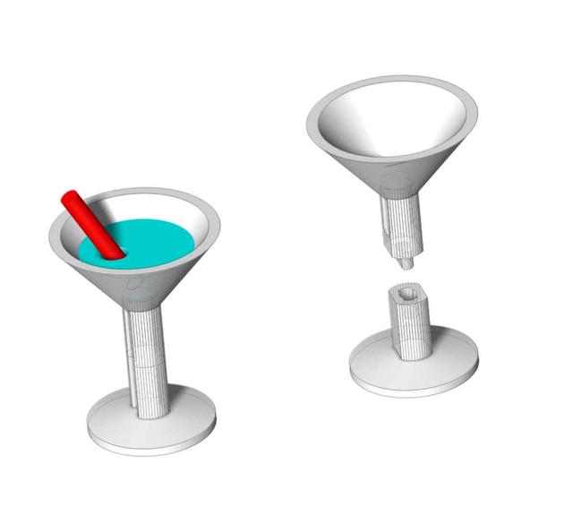 Martini Glass for Dummy 13 3D model thumbnail