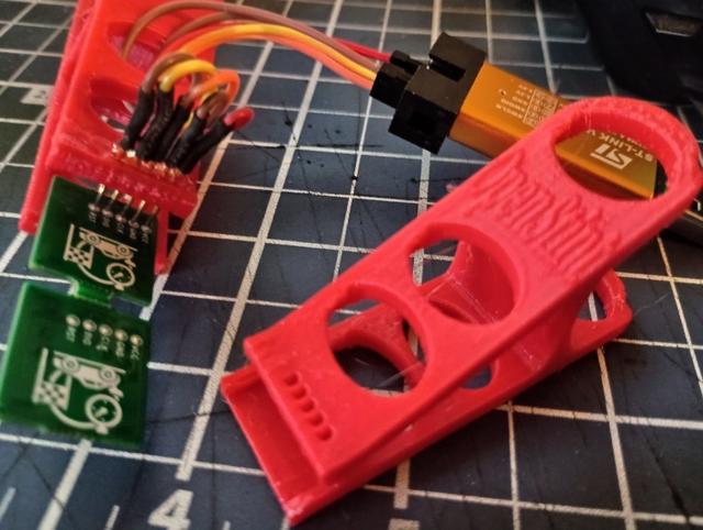 2mm pitch pogo pin jig for OpenStint transponders 3D model thumbnail