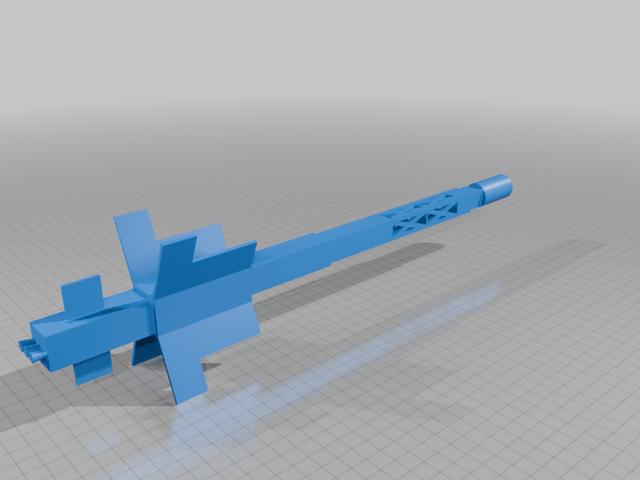 SR-1 Freedom NASA Mars Fission Spaceship 3D model thumbnail