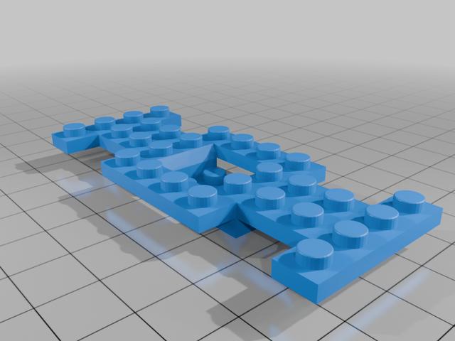 Lego compatible Carplate 4212 3D model thumbnail