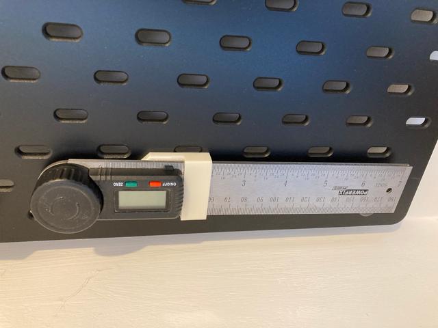 Skadis Angle Meter mount using T-Clips 3D model thumbnail