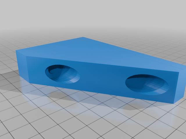 2U Vertical Rackmount Wall Bracket 3D model thumbnail