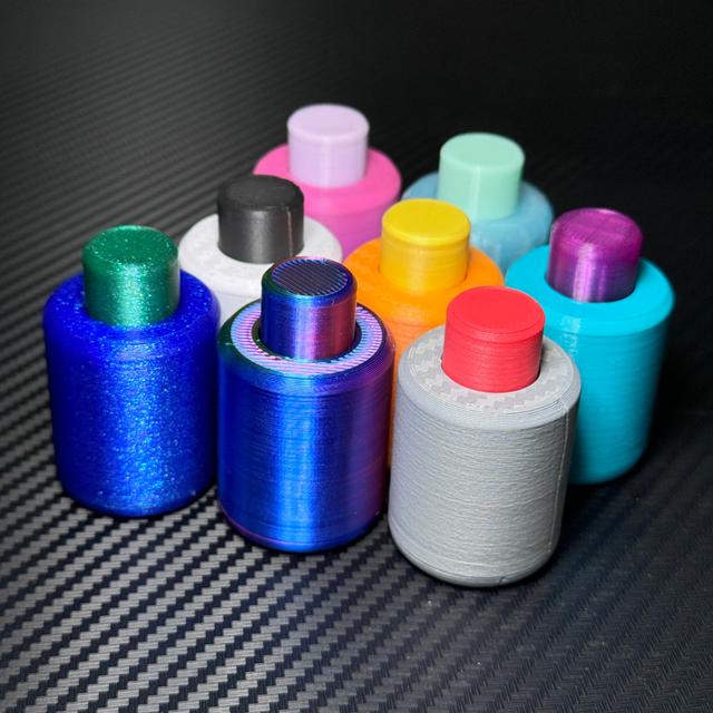 Clicky Two-State Fidget Button 3D model thumbnail