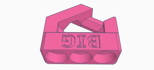 End of bracelet with 6x3 magnets 3D model thumbnail