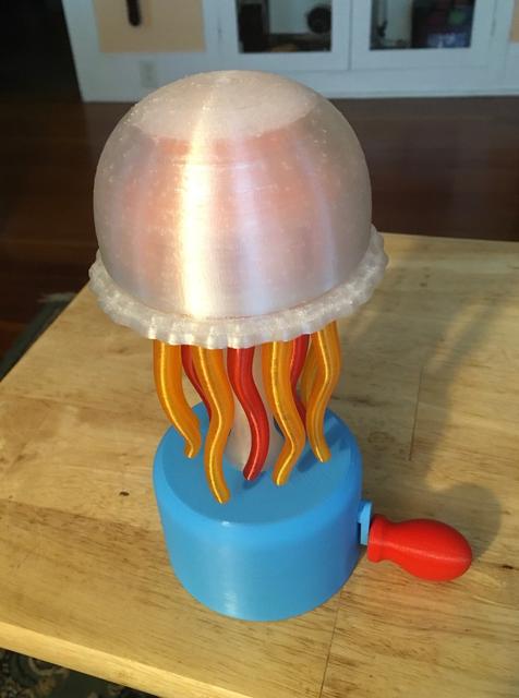 Jellyfish Swimming - Mechanical Interactive Art - Remix 3D model thumbnail