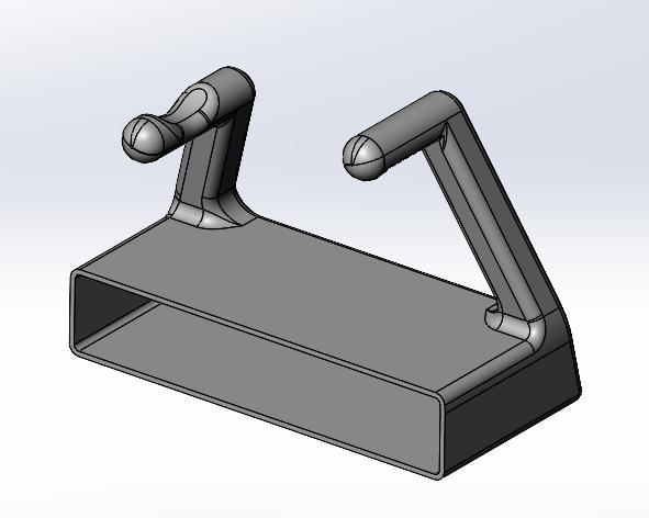 Weighted Base Utensil Holder 3D model thumbnail