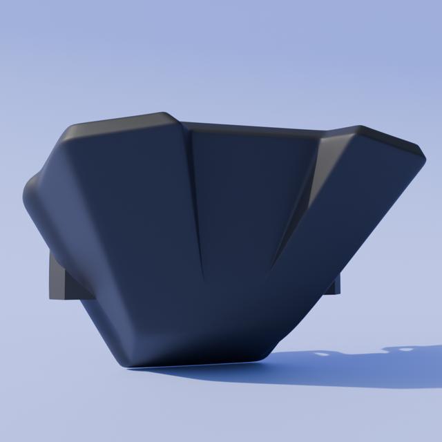 Yamaha MT-07 – Taillight Delete / Blank Rear Light Cover (All Years) 3D model thumbnail
